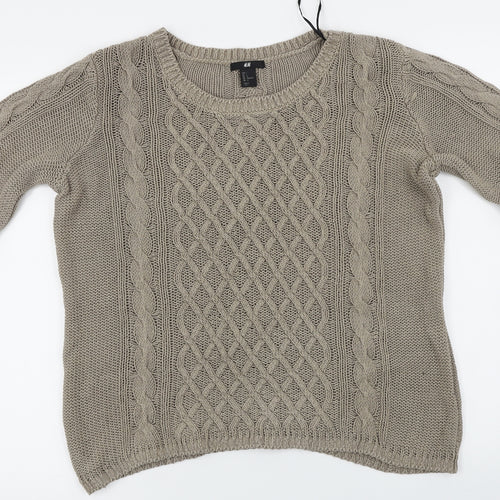 H&M  Womens Brown   Pullover Jumper Size L