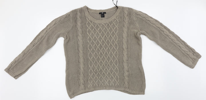 H&M  Womens Brown   Pullover Jumper Size L
