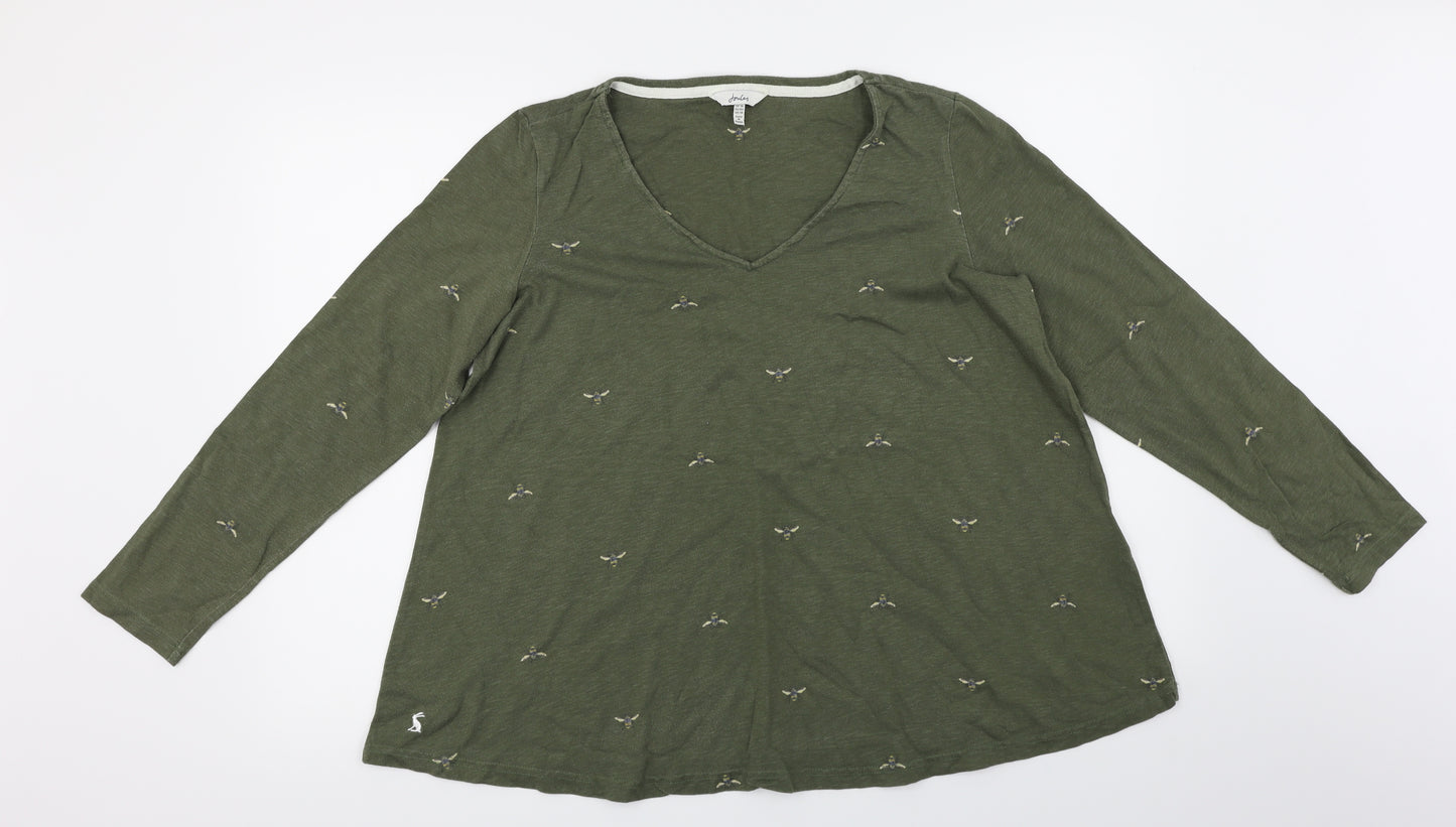 Joules  Womens Green   Basic T-Shirt Size 14