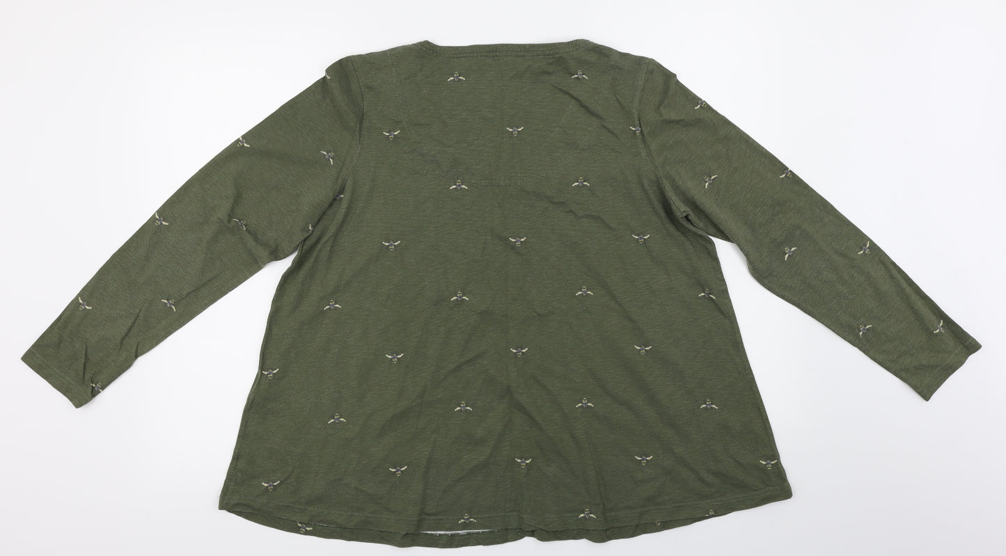 Joules  Womens Green   Basic T-Shirt Size 14