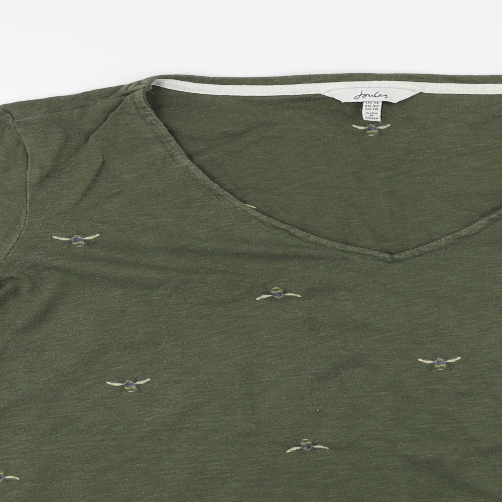 Joules  Womens Green   Basic T-Shirt Size 14