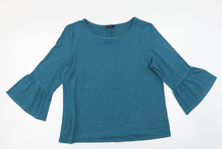 Roman Womens Green   Basic T-Shirt Size 14