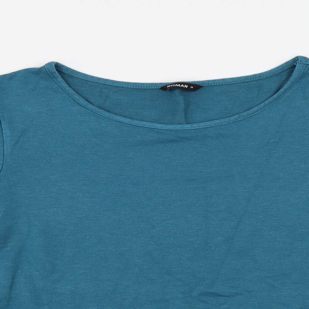 Roman Womens Green   Basic T-Shirt Size 14