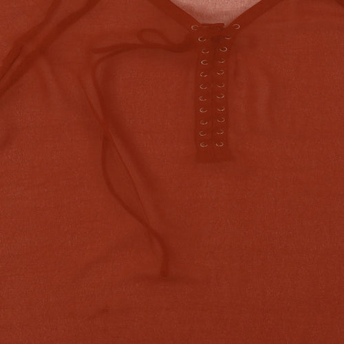 Glamorous  Womens Brown   Basic Blouse Size L