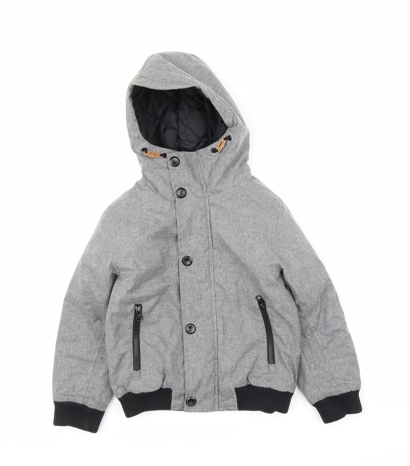 NEXT Boys Grey   Bomber Jacket Coat Size 5 Years