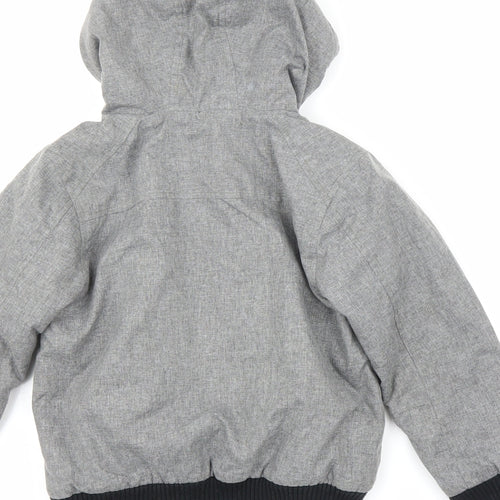 NEXT Boys Grey   Bomber Jacket Coat Size 5 Years