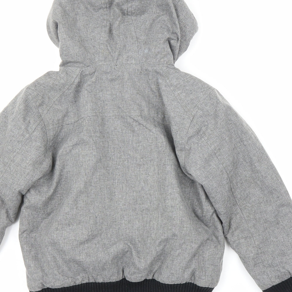 NEXT Boys Grey   Bomber Jacket Coat Size 5 Years