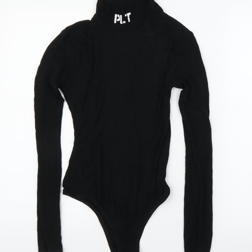 PRETTYLITTLETHING Womens Black   Leotard One-Piece Size 8