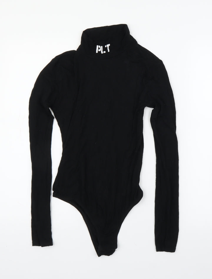 PRETTYLITTLETHING Womens Black   Leotard One-Piece Size 8