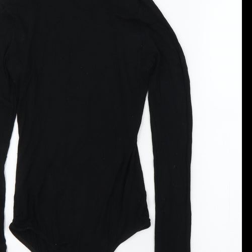 PRETTYLITTLETHING Womens Black   Leotard One-Piece Size 8
