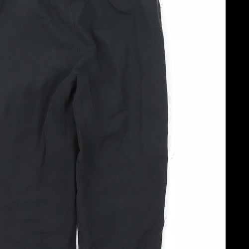 Preworn Boys Black   Sweatpants Trousers Size 4-5 Years