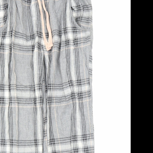NEXT Womens Grey Plaid  Chemise Lounge Pants Size M