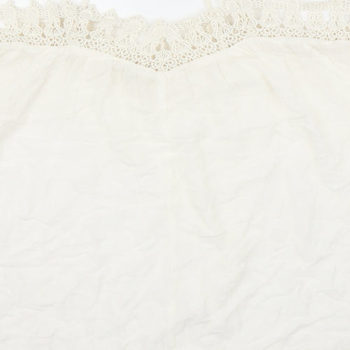 River Island Womens White   Camisole Blouse Size 6