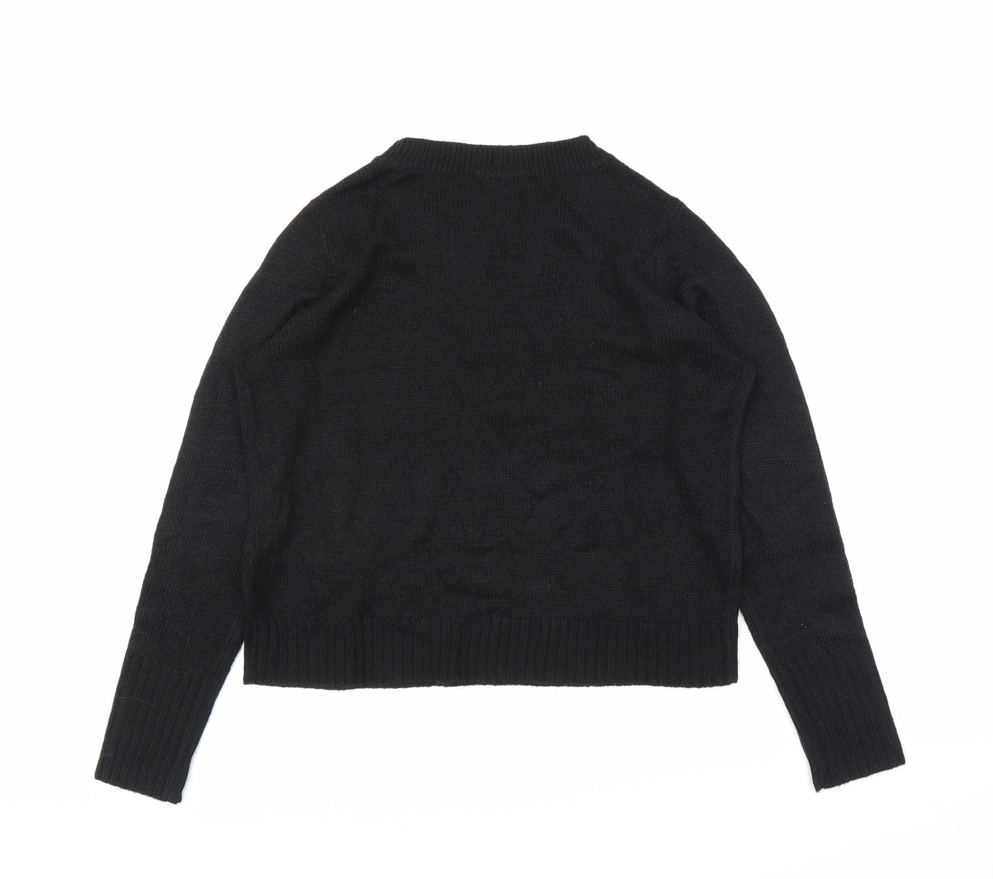 H&M Womens Black   Pullover Jumper Size S