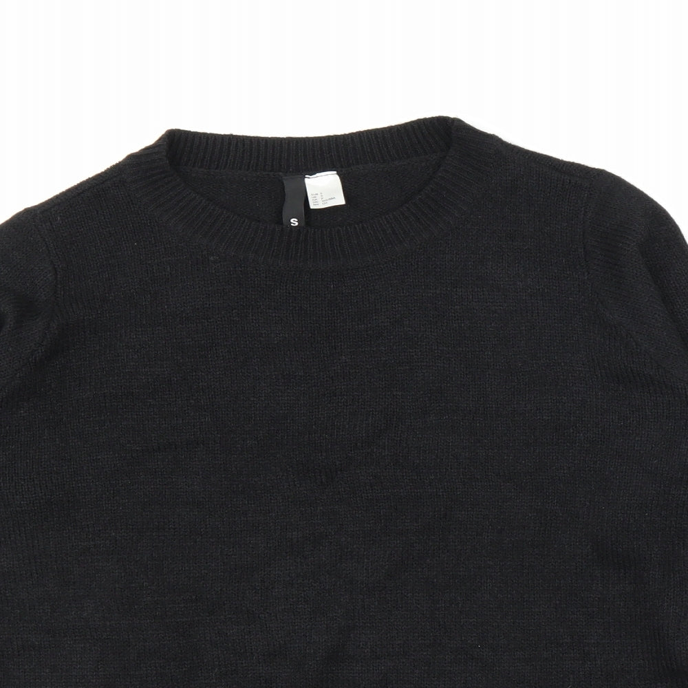 H&M Womens Black   Pullover Jumper Size S