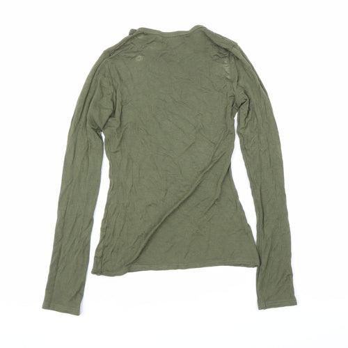 PRETTYLITTLETHING Womens Green   Basic T-Shirt Size 8