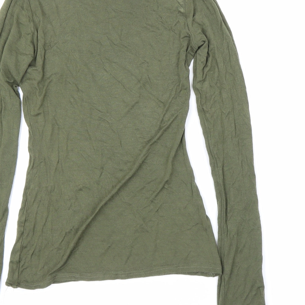 PRETTYLITTLETHING Womens Green   Basic T-Shirt Size 8