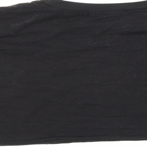 M Womens Black   Cropped T-Shirt Size 8