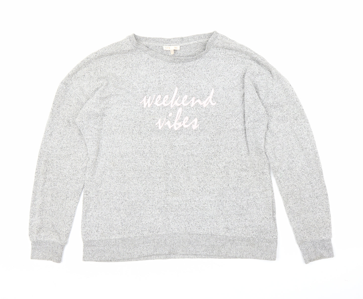 F&F Womens Grey   Pullover Jumper Size 8