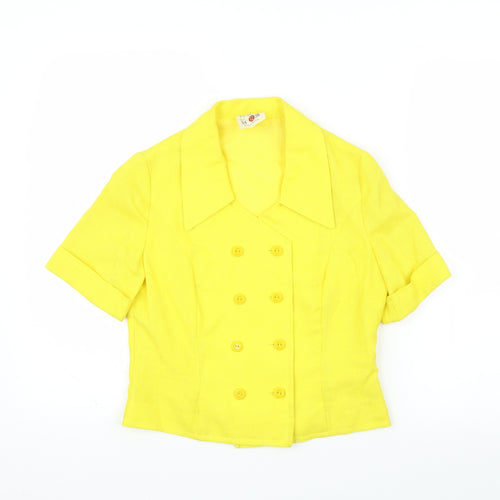 M&S Womens Yellow   Basic Blouse Size 12