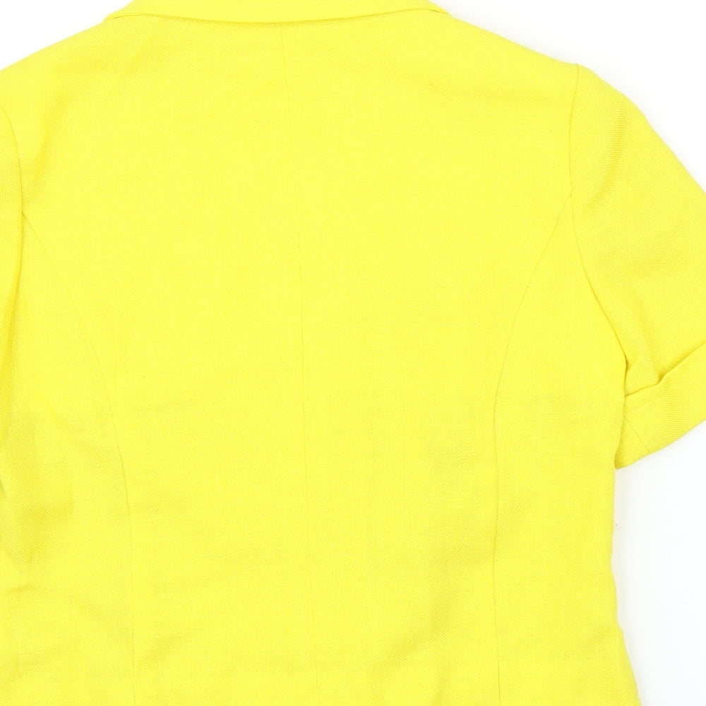 M&S Womens Yellow   Basic Blouse Size 12
