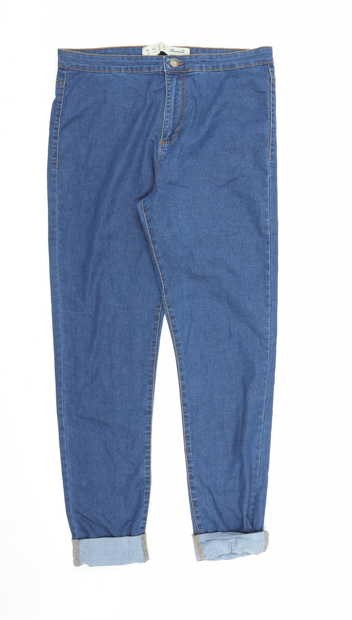 Denim Co Womens Blue Denim Skinny Jeans Size 14 L26 in