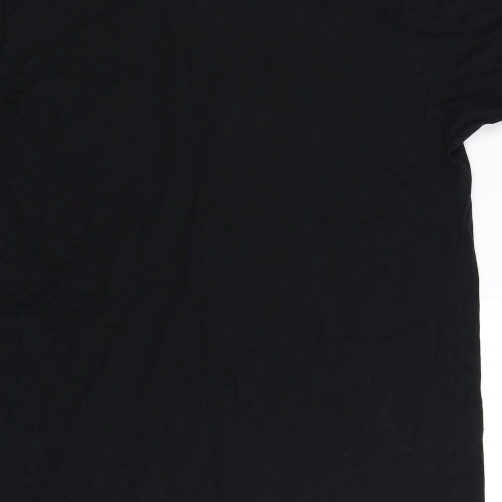 Gildan Mens Black    T-Shirt Size L  - Stranger Things