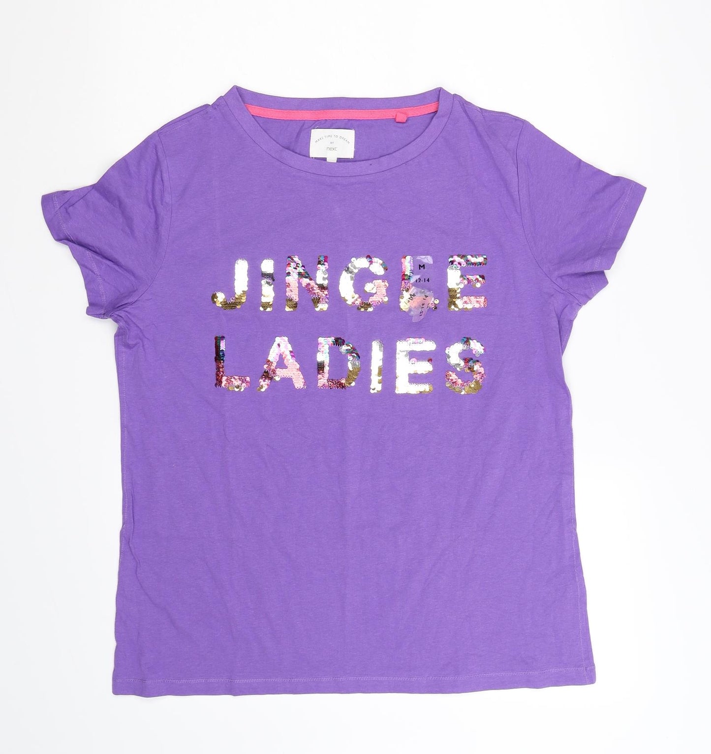 NEXT Womens Blue   Basic T-Shirt Size M  - Jingle Ladies
