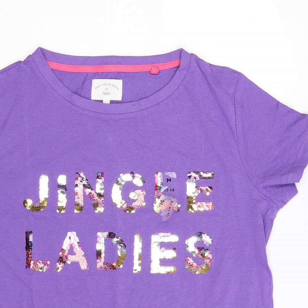 NEXT Womens Blue   Basic T-Shirt Size M  - Jingle Ladies