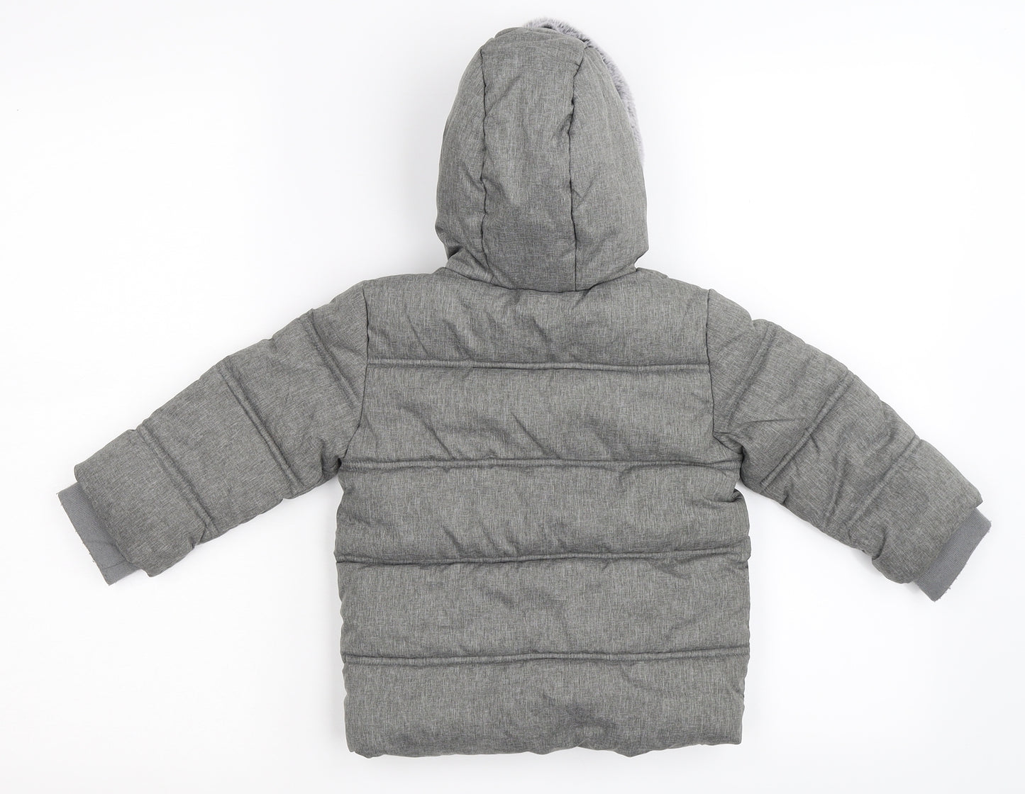 George Boys Grey   Quilted Jacket Size 12-18 Months