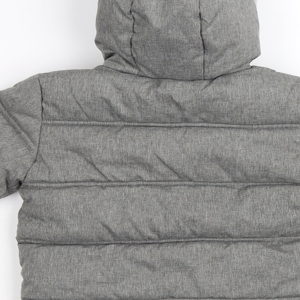 George Boys Grey   Quilted Jacket Size 12-18 Months