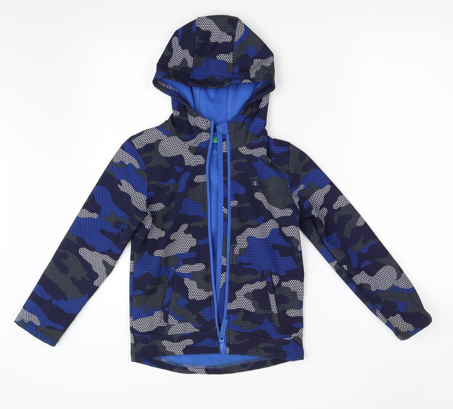 Mountain Warehouse Boys Multicoloured Camouflage  Full Zip Hoodie Size 7-8 Years
