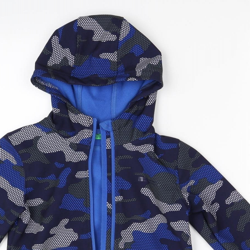 Mountain Warehouse Boys Multicoloured Camouflage  Full Zip Hoodie Size 7-8 Years