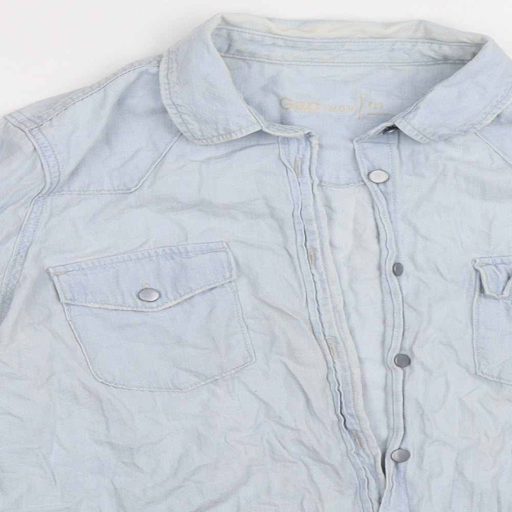 Gap Mens Blue    Button-Up Size M