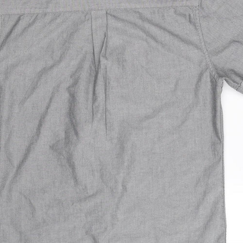 Topman Mens Grey    Button-Up Size M