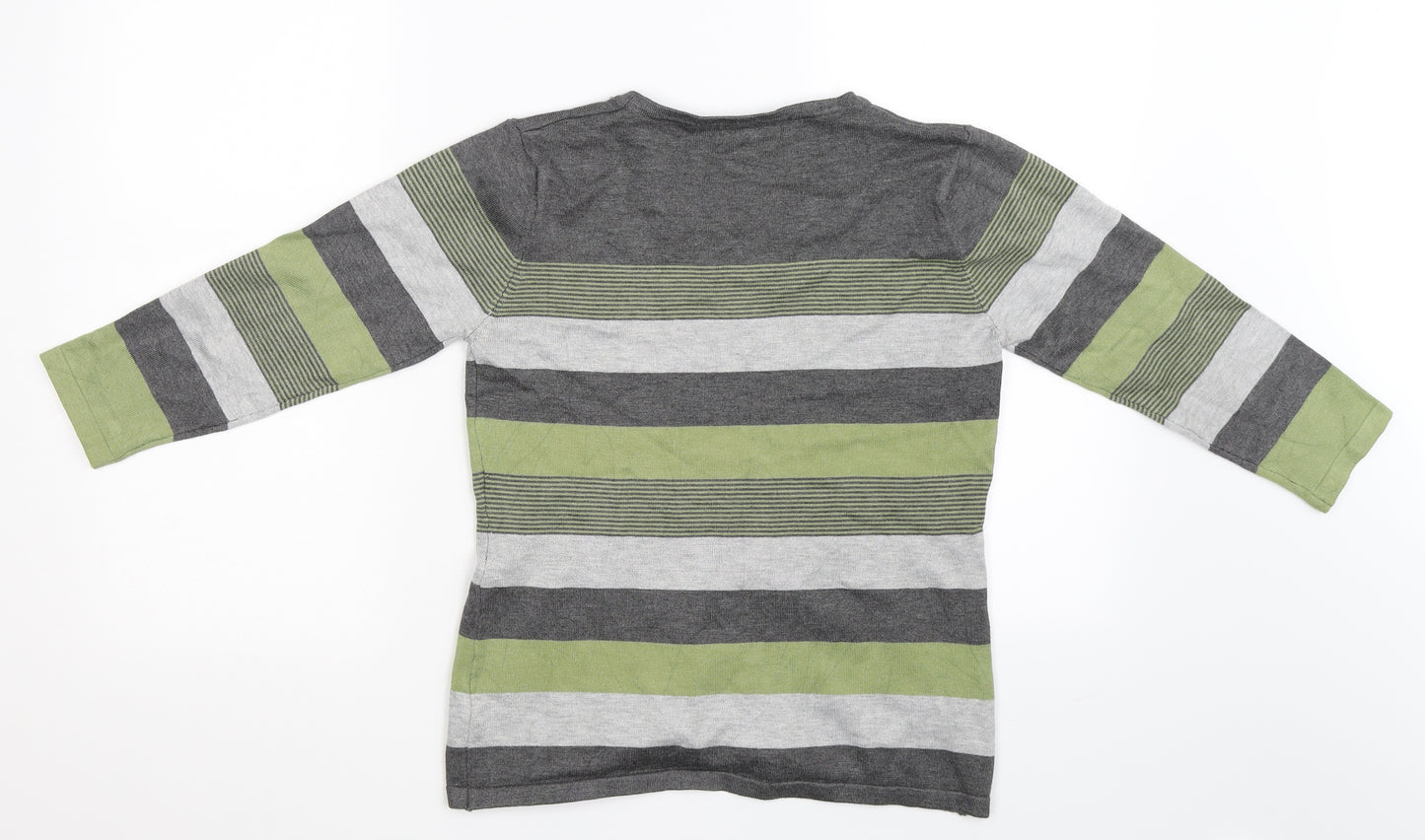 Chianti Womens Multicoloured Striped  Pullover Sweatshirt Size S
