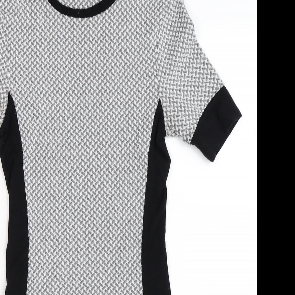 Topshop Womens Grey   Pencil Dress  Size 10