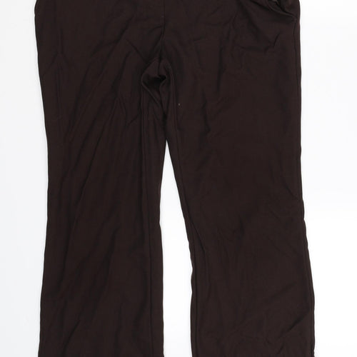 TU Womens Brown   Sweatpants Trousers Size 12 L25 in