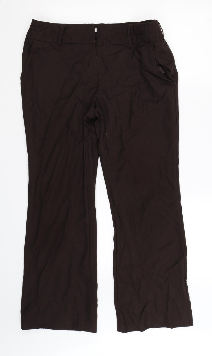 TU Womens Brown Sweatpants Trousers Size 12 L25 in