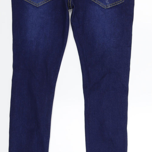 Preworn Womens Blue  Denim Skinny Jeans Size 34 L31 in