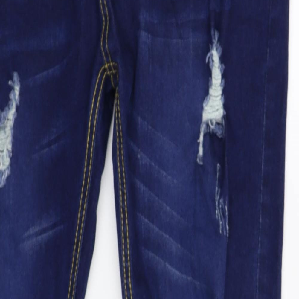 Preworn Womens Blue  Denim Skinny Jeans Size 34 L31 in