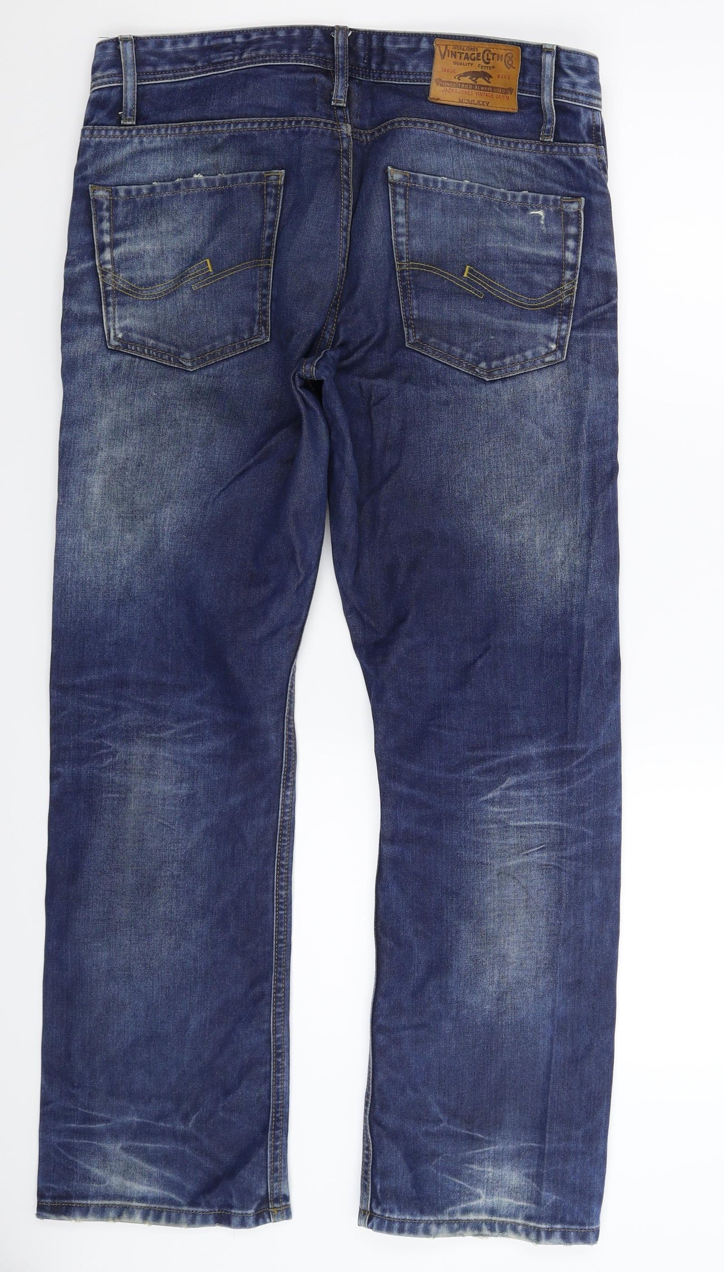 JACK & JONES Mens Blue  Denim Bootcut Jeans Size 32 L30 in
