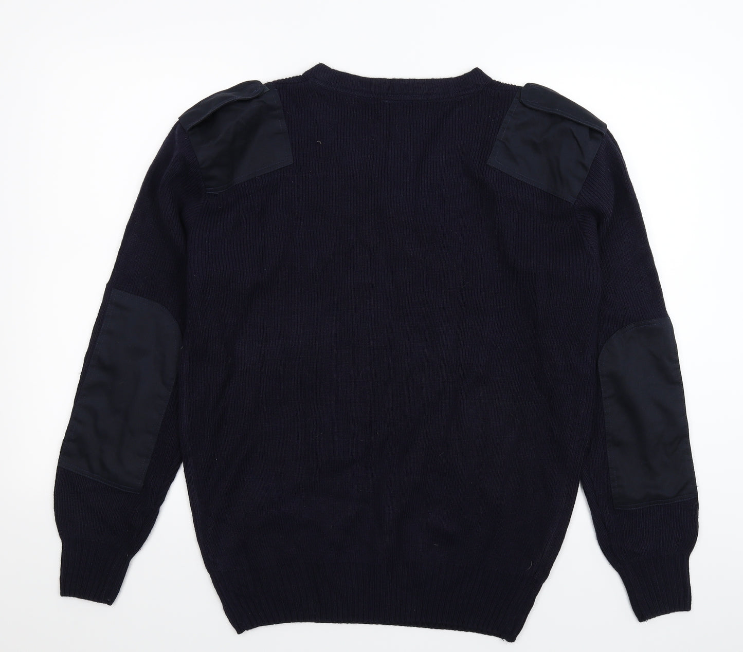 Economy Mens Blue  Knit Pullover Jumper Size L