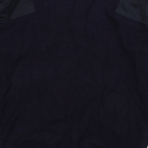 Economy Mens Blue  Knit Pullover Jumper Size L