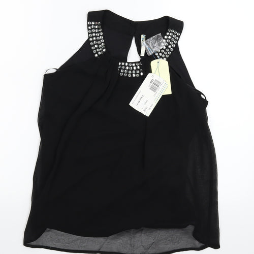 Blue Vanilla Womens Black   Basic Blouse Size XS