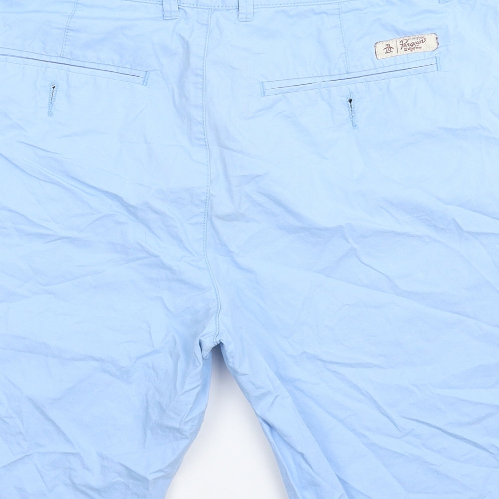 Penguin Mens Blue   Chino Shorts Size 32