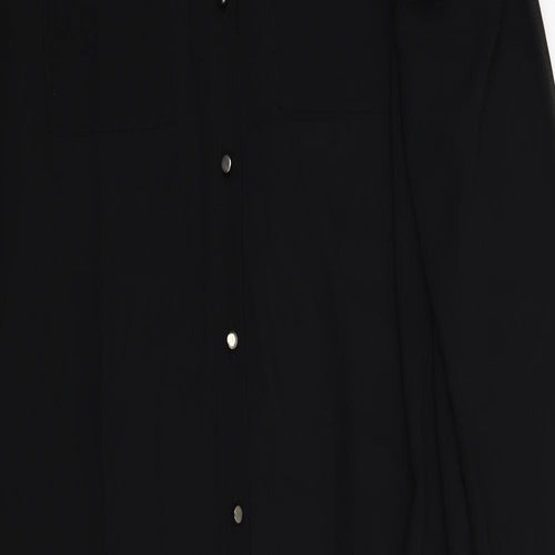 Brave Soul Womens Black   Shirt Dress  Size S