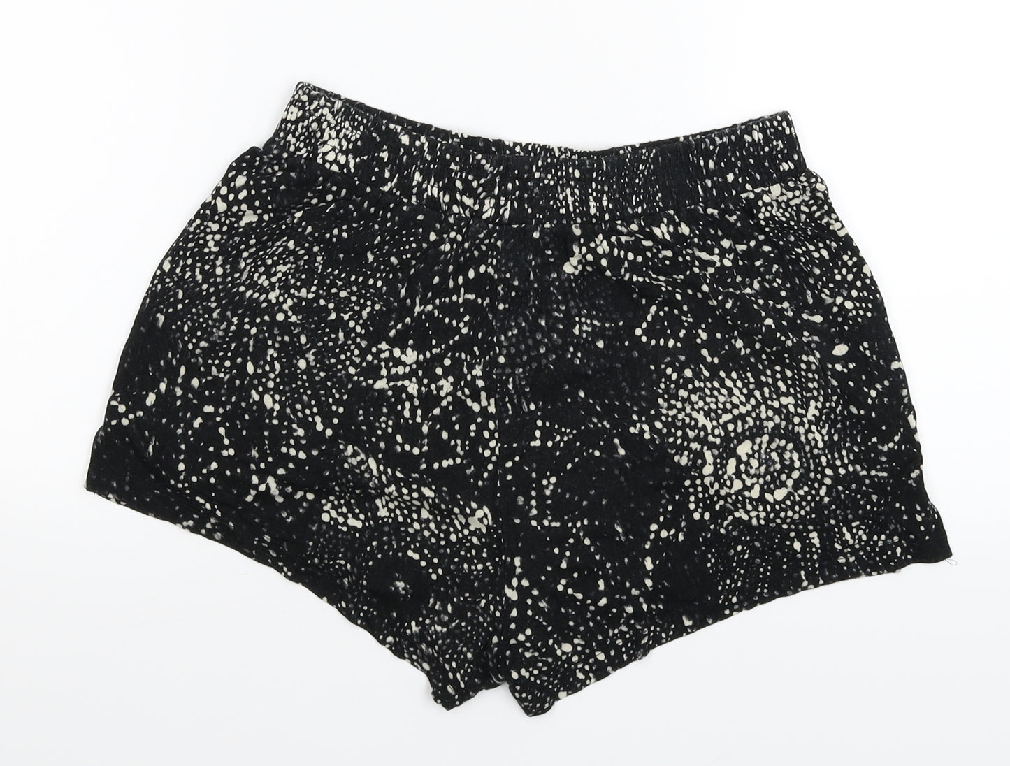 H&M Womens Black Solid  Babydoll Sleep Shorts Size S