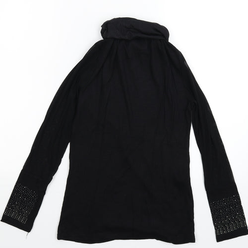 Preworn Womens Black  Knit Pullover Jumper Size M