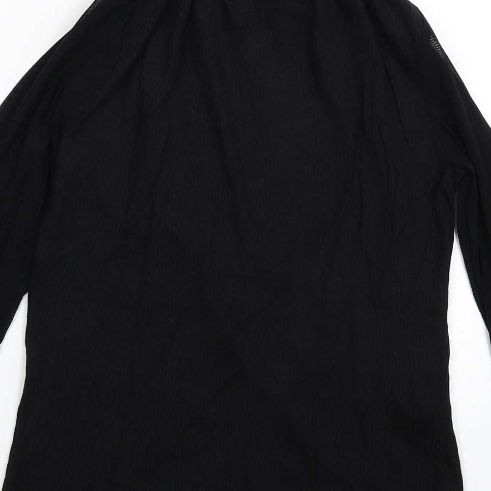 Preworn Womens Black  Knit Pullover Jumper Size M